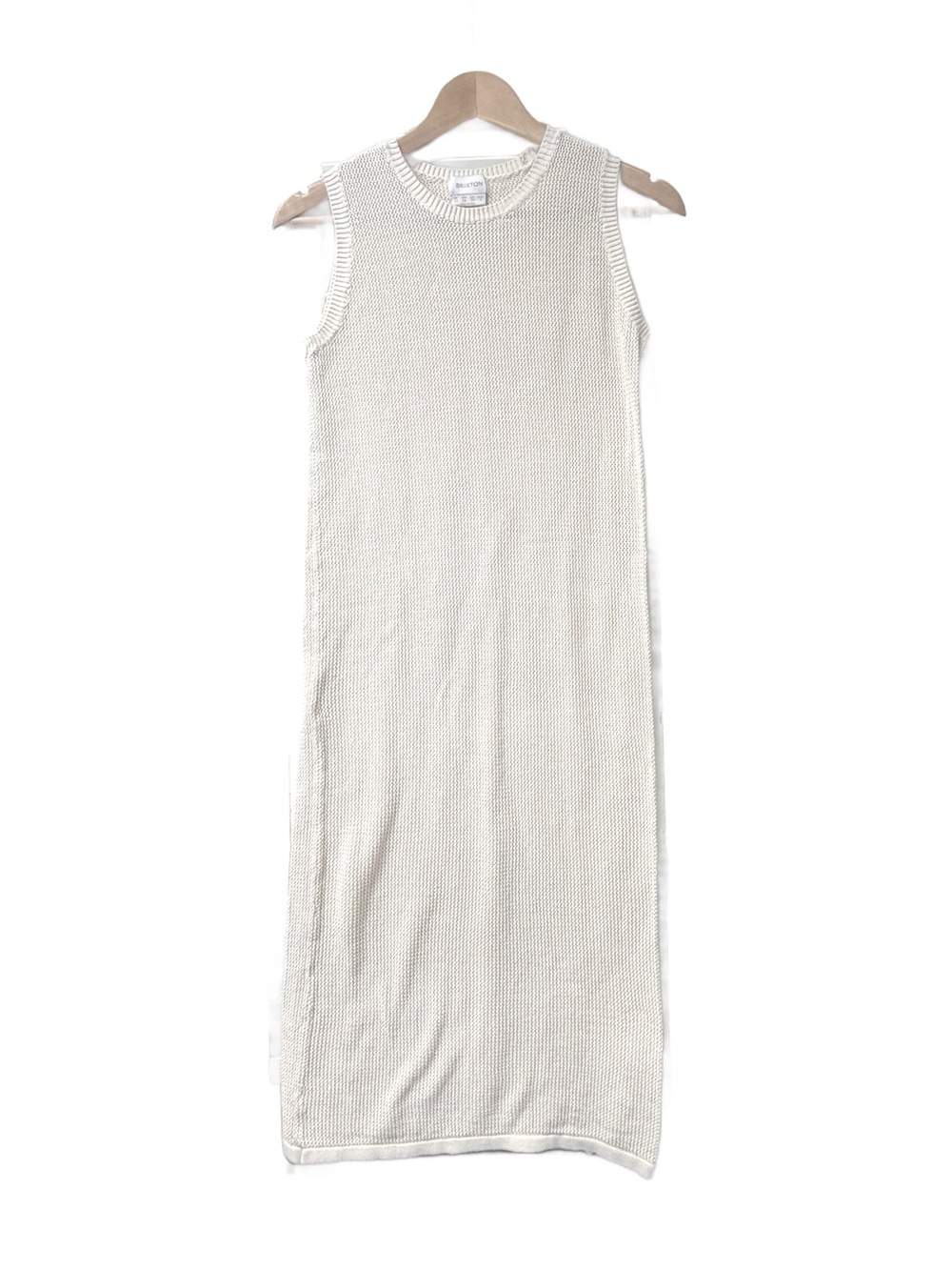 Brixton Cream Cotton Open Knit Sleeveless Maxi Dress Coverup Size XS